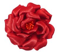 Mecool Fermaglio per capelli a forma di rosa per matrimoni, spilla per corpetto, fermacapelli con fiori, per gioielli per capelli, accessori per donne, fermagli per capelli da ragazza, rosso