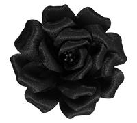 Mecool Fermaglio per capelli a forma di rosa, per matrimoni, spilla per corpetto, fermacapelli per capelli, accessori per donne, fermagli per capelli da ragazza, nero