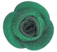 Mecool Fermaglio per capelli in cristallo artificiale spilla corsetto copricapo fiore accessorio per capelli per donne ragazze verde festa