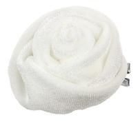 Mecool La rosa fermaglio per capelli in tessuto lanugine spilla corsetto copricapo fiore accessorio per donne ragazze bianco festa