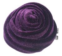 Mecool La rosa fermaglio per capelli in tessuto lanugine spilla corsetto copricapo fiore accessorio per donne ragazze feste viola profondo