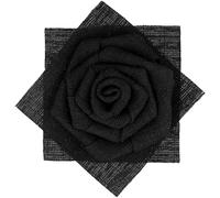 Mecool La rosa fermaglio per capelli spilla corsetto copricapo fiore accessorio per donne ragazze festa nero