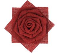 Mecool La rosa fermaglio per capelli spilla corsetto copricapo fiore accessorio per donne ragazze rosso festa