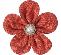 Mecool Piccoli fermagli per capelli a forma di fiore carini per donne accessori per capelli per ragazze, rosso