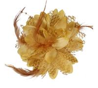 Mecool Retrò Piume Opuscoli Fiori Piume Floreali Brochure Spose Capelli Opuscoli Opuscoli Opuscoli Matrimonio Opuscoli Cappelli Capelli(Dorato)