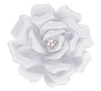 Mecool Rose Hair Clip Party Wedding Spilla Corsage Capelli Testa Clip Copricapo Fiore Capelli Pin Rosa Capelli Barrette Accessori per Donne Ragazze Bianco