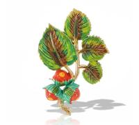 Mecool Spilla a forma di foglia verde per le donne autunno autunno foglie spilla gioielli accessorio abbigliamento decorazione spille da donna per matrimonio