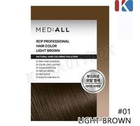 MED:ALL RCP Professional Hair Color #01 colore marrone chiaro tintura per cap...