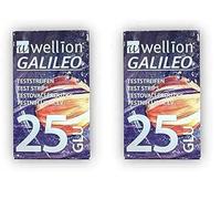 Med Trust Dispositivo Medicale Wellion Galileo Glucose Strips, 25 Strisce (Confezione da 2)