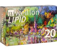 Med Trust STRISCE ANALISI MULTIPARAMETRICA SANGUE WELL14-20 LIPID 5IN1 TEST KIT 20 PEZZI