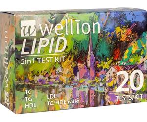 Med Trust STRISCE ANALISI MULTIPARAMETRICA SANGUE WELL14-20 LIPID 5IN1 TEST KIT 20 PEZZI