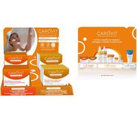 meda pharma spa Carovit expo da banco integratori 6 pack carovit melanin 20 capsule + 6 pack carovit forte plus 30 capsule