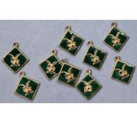 Medaglia Ciondolo Smaltato Alpini Periodo Regno D'Italia