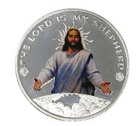 Medaglia collezione moneta Gesù il Signore è il mio Pastore Dio con me 39.85mm