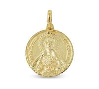 Medaglia della Madonna della Speranza Triana Siviglia in oro massiccio 18k, 22 mm. Incisione inclusa nel prezzo - Personalizzabile - INCISIONE INCLUSA NEL PREZZO