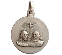 MEDAGLIA DELLA SANTISSIMA TRINITA' IN ARGENTO MASSICCIO 925