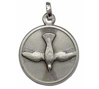 MEDAGLIA DELLO SPIRITO SANTO (LA COLOMBA DELLO SPIRITO SANTO) IN ARGENTO 925 MILLESIMI - LE MEDAGLIE DEI SANTI PATRONI -100% MADE IN ITALY