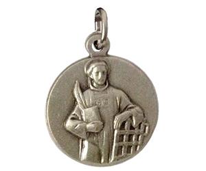 MEDAGLIA DI SAN LORENZO " SANTO PATRONO DEI DIACONI " - 100% MADE IN ITALY
