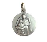 Medaglia di San Raffaele Arcangelo In Argento Massiccio 925