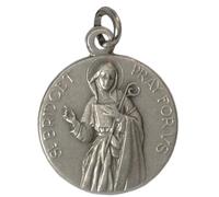 MEDAGLIA DI SANTA BRIGIDA - PATRONA D'EUROPA E DI SVEZIA - 100% MADE IN ITALY