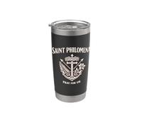 Medaglia di Santa Filomena Religioso Charm per Devographic Bicchiere termico in acciaio inox doppia parete