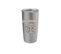 Medaglia di Santa Filomena Religioso Charm per Devographic Bicchiere termico in acciaio inox doppia parete