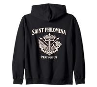 Medaglia di Santa Filomena Religioso Charm per Devographic Felpa con Cappuccio