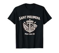 Medaglia di Santa Filomena Religioso Charm per Devographic Maglietta