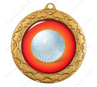 Medaglia dorata TUTTI GLI SPORT. Kit 10 pezzi con incisione e nastrino 1cm