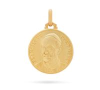 Medaglia d'oro double face Papa Francesco e Nostra Signora del Perpetuo Soccorso