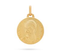 Medaglia d'oro double face Papa Francesco e Nostra Signora del Perpetuo Soccorso