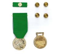 Medaglia e/o Nastrino Mauriziana al Merito 10 Lustri Carriera Militare con Clip