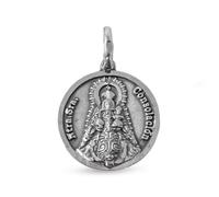 Medaglia Madonna della Consolazione in argento Sterling 925 massiccio da 17 mm. Incisione inclusa nel prezzo - Personalizzabile - INCISIONE INCLUSA NEL PREZZO