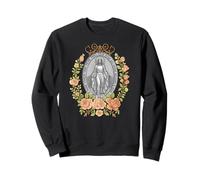 Medaglia miracolosa floreale devozione cattolica mariana Felpa