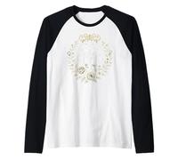Medaglia miracolosa floreale devozione cattolica mariana Maglia con Maniche Raglan