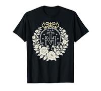 Medaglia miracolosa floreale devozione cattolica mariana Maglietta