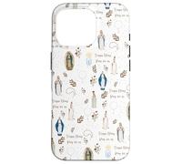 Medaglia Miracolosa Madonna di Fatima con Croce Vergine Maria Mariana Custodia per iPhone 16 Pro