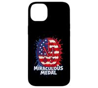 Medaglia Miracolosa Mariana Nostra Signora Cattolica Americana Custodia per iPhone 14 Plus