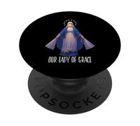 Medaglia Miracolosa Mariana Nostra Signora della Grazia Cattolica PopSockets PopGrip Adesivo