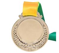 Medaglia premio da 6,4 cm, medaglia in metallo con orecchie di grano, medaglia vincitrice del concorso con nastro per il collo, per incontri sportivi, concorsi scolastici e celebrazioni di festa