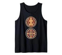 Medaglia sacramentale di San Benedetto cattolica Canotta