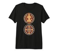 Medaglia sacramentale di San Benedetto cattolica Maglietta Premium