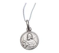 Medaglia San Marco Evangelista Argento 925 rodiata 10 mm