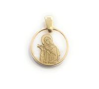 Medaglia Santa Rita in argento Sterling e madreperla, 20, Argento, Smalto