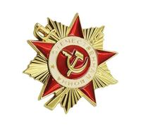 Medaglie autentiche dell'ordine sovietico della guerra patriottica con disegni per feste a tema e regali unici che danno storico da collezione, One Size, come descritto