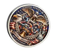 Medaglie commemorative per 250° anniversario della moneta con simboli ' indipendenza americana per collezionisti e appassionati storia Moneta ' anniversario storico