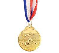 Medaglie di Vincitore del Metallo da 5 cm di medaglia di Nuoto con medaglia Oro/Argento/Bronzo a Nastro Collo 1st/2 °/3 ° Posto medaglie for la Gara di Feste (Oro)