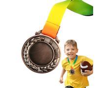 Medaglie Sportive, medaglie per - Medaglie da Corsa | Medaglie in Metallo con Nastro Collo - Medaglie per Orecchie di Grano in Bronzo Dorato e Argento per Concorsi
