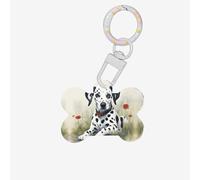 Medaglietta dalmata per cani a forma di osso a doppia faccia modello identificativo per cani Medagliette identificative per cani a forma di osso Tag per cani