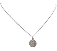 Medaglietta di San Giuda Taddeo In Argento Massiccio 925 con Catenina In Argento 925 (52 Centimetri)